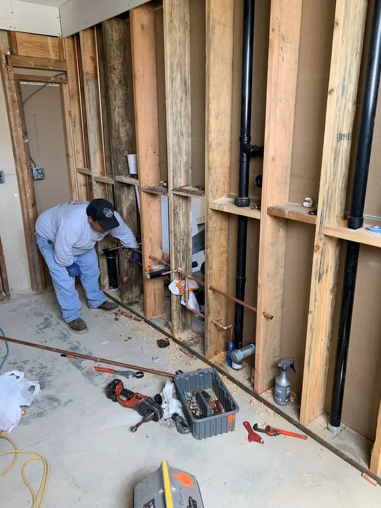 Commercial rough-in plumbing for Gas Line Repair in Orangevale